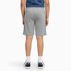 Boys Light Heather Grey Side Striped Bermuda Shorts, Melange Light Grey, small image number null